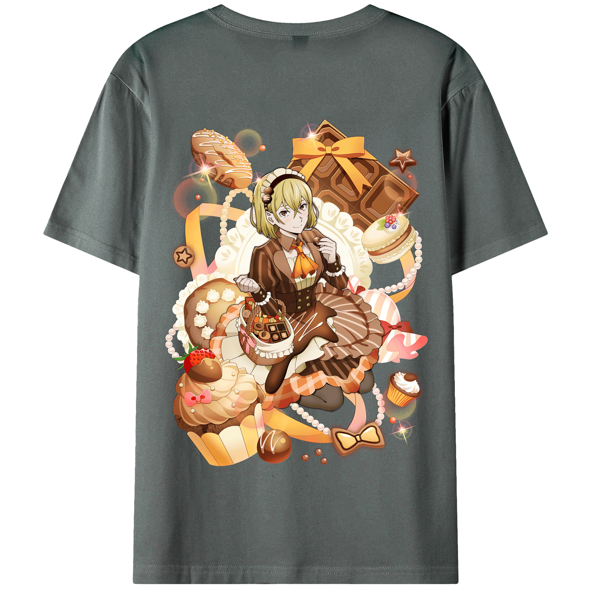 （画像用） 文豪ストレイドッグス Bungo Stray Dogs 綿100％半袖Tシャツ（背面プリント）